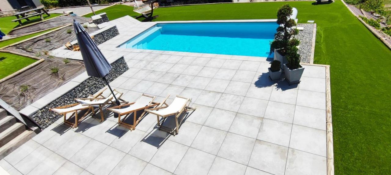 Chambre Vue Lac Av Piscine Prunieres Bagian luar foto