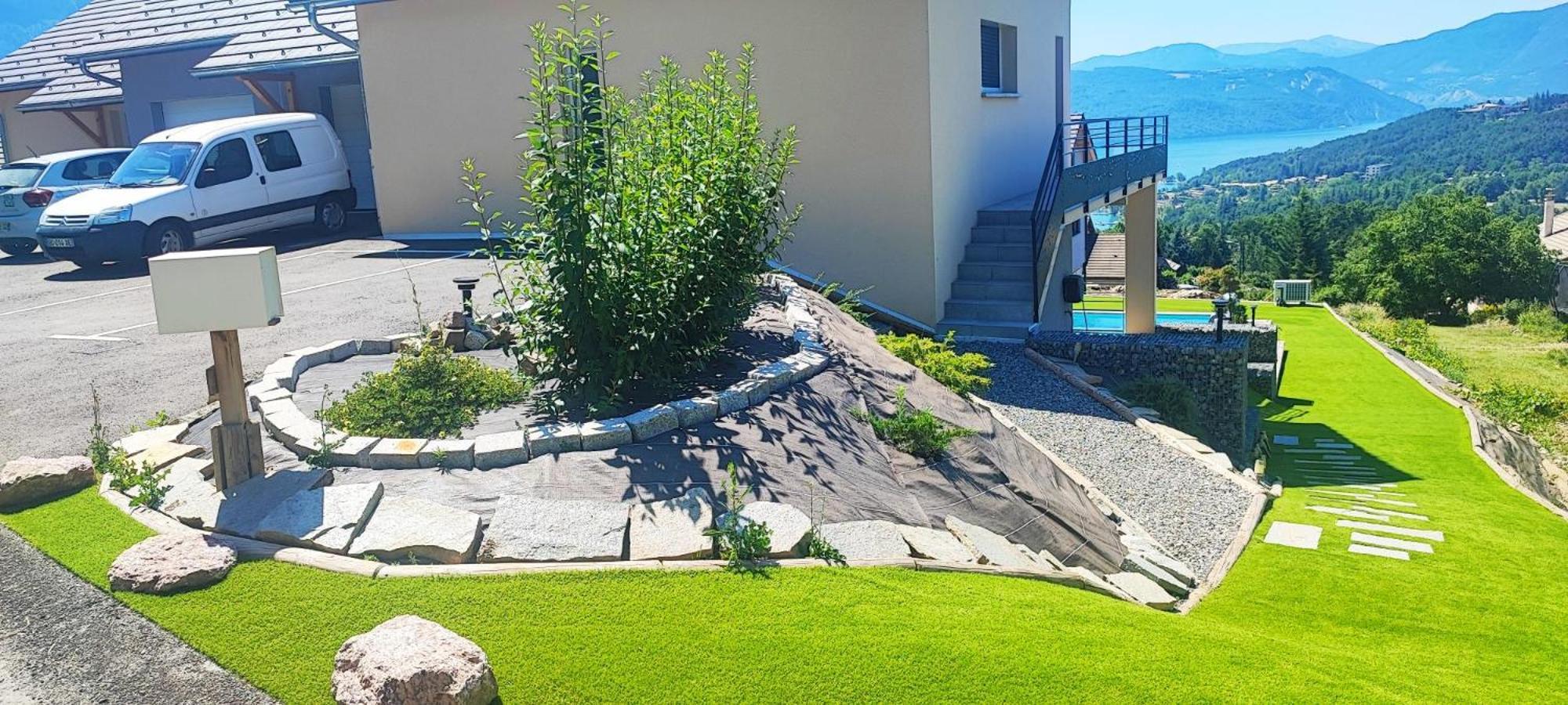 Chambre Vue Lac Av Piscine Prunieres Bagian luar foto